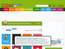 Tablet Screenshot of fiestas.dibujos.net