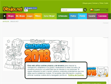 Tablet Screenshot of dibujos.net