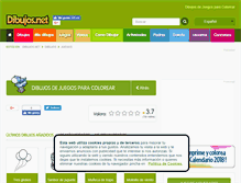 Tablet Screenshot of juegos.dibujos.net